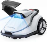 TerraMow V600 Mähroboter ohne Begrenzungskabel mit Garage, Tri-AI Vision-Technologie ohne Kabel-/RTK-Signalprobleme, DropMow automatische Kartierung