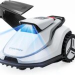 TerraMow V600 Mähroboter ohne Begrenzungskabel mit Garage, Tri-AI Vision-Technologie ohne Kabel-/RTK-Signalprobleme, DropMow automatische Kartierung