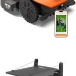 Worx Landroid Vision Cloud WR312E 2WD Mähroboter mit Garage, kabelloser Rasenmähroboter für bis zu 1.200 m², (KI-Hinderniserkennung, Vslam +