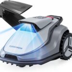 Terramow V1000 Mähroboter ohne Begrenzungskabel mit Garage, Tri-AI-Vision-Technologie ohne Draht-/RTK-Signalprobleme, automatische Kartierung,