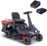 Scheppach Benzin Rasentraktor Aufsitzmäher MR225-61 | 6PS | E-Start | Schnittbreite 61cm | Schnitthöhe 35-75mm | 150L Fangbox | 4xVor- /