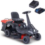 Scheppach Benzin Rasentraktor Aufsitzmäher MR225-61 | 6PS | E-Start | Schnittbreite 61cm | Schnitthöhe 35-75mm | 150L Fangbox | 4xVor- /
