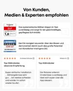 eufy E15 Mähroboter ohne Begrenzungskabel, Garten bis 800m², Keine Signalausfälle, Kein RTK, TrueVision Technologie, Smart-Navigation, – Bild 3