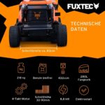 Fuxtec Rasentraktor Fx-rmt84m, Aufsitzmäher mit 83cm Schnittbreite, 6-stufige Schnitthöhenverstellung, kraftvoller Benzinmotor, Grasfangkorb 280L, – Bild 3