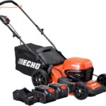 Echo Akku Rasenmäher DLM-310/46 inkl. 2× 40 V Li‑Ion Akkus – 46 cm Schnittbreite – Kabelloser 3‑in‑1 Rasenmäher – Mulchen, Fangen, Seitenauswurf –