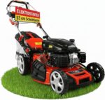 Hecht 5-IN-1 Benzin Rasenmäher – leistungsstarker 4 Takt Eco Motor 4,4 kW (6,0 PS) – Elektrostart – 53 cm Schnittbreite – 75 l Fangkorb – Radantrieb