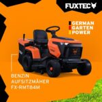 Fuxtec Rasentraktor Fx-rmt84m, Aufsitzmäher mit 83cm Schnittbreite, 6-stufige Schnitthöhenverstellung, kraftvoller Benzinmotor, Grasfangkorb 280L, – Bild 2