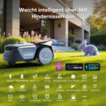 Sunseeker V1+Garage, Mähroboter ohne Begrenzungskabel, 300 m² für Kleine Gärten, Vision AI Intelligente Navigation, Rasenroboter mit EIN-klick-Mähen, – Bild 3