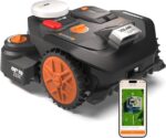WORX Landroid Vision Cloud WR306E 2WD Mähroboter ohne Begrenzungskabel für 600 m² (KI-Hinderniserkennung, Vslam+ RTK Cloud Navigation, Auto-Mapping,