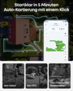 eufy C15 Mähroboter ohne Begrenzungskabel mit Garage, bis 500m², TrueVision, ohne RTK, Keine Signalprobleme, Auto-Kartierung, sicher für Igel, – Bild 4