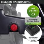 BRAST Benzin Rasenmäher mit Antrieb | 3,5kW(4,76PS) | Elektrostart | 46cm Schnittbreite | viele Modelle | TÜV | 4 Takt OHV Motor | 30-80mm – Bild 3