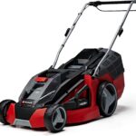 Einhell Akku-Rasenmäher GE-cm 43 Li M Kit Power X-Change (36V, 43 cm Schnittbreite, bis 600 m², Brushless, Mulch-Kit, 63L Fangkorb, 25-75 mm