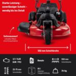 Güde 554.2 R Big Wheeler Trike Rasenmäher - 4-Takt Motor, 196 Kubikzentimeter Hubraum, 3,7 Kilowatt, 5 PS, 55 Zentimeter Schnittbreite, 6-fache – Bild 3
