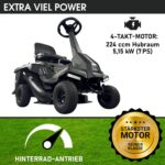 BRAST® Rasentraktor Benzin Aufsitzmäher | 5,15kW(7PS) | Elektrostart | XXL Schnittbreite 61cm | TÜV geprüft | Variable Geschwindigkeit | 150L – Bild 2