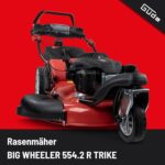 Güde 554.2 R Big Wheeler Trike Rasenmäher - 4-Takt Motor, 196 Kubikzentimeter Hubraum, 3,7 Kilowatt, 5 PS, 55 Zentimeter Schnittbreite, 6-fache – Bild 2