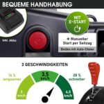 BRAST Benzin Rasenmäher Trike mit Antrieb | 5,2kW(7PS) | Elektrostart | 53cm Schnittbreite | viele Modelle | TÜV | 4 Takt OHV Motor | 30-80mm – Bild 5