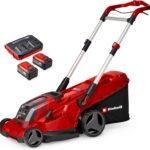 Einhell Akku-Rasenmäher RASARRO 36/42 Kit Power X-Change (36V, 42 cm Schnittbreite, bis 725 m², Brushless, 50L Fangkorb, Mulchfunktion, inkl. 2X