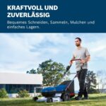 Bosch Professional 18V System Akku-Rasenmäher GRA 18V2-46 (Schnittbreite: 46 cm, 6-stufige Höheneinstellung, 60-Liter-Textil-Grasfangkorb, inkl. 2 x – Bild 4