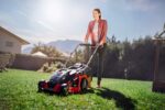 Einhell Akku-Rasenmäher GE-cm 43 Li M Kit Power X-Change (36V, 43 cm Schnittbreite, bis 600 m², Brushless, Mulch-Kit, 63L Fangkorb, 25-75 mm – Bild 4