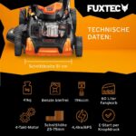 Fuxtec 4in1 Benzin Rasenmäher FX-RM5196eSPRO mit E-Start und regulierbarem Selbstantrieb, Gartenmäher inkl. Frontstoßstange, 51 cm Schnittbreite, – Bild 3
