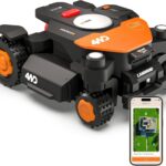 Worx Landroid Vision Cloud WR341E 4WD Mähroboter mit Garage, kabelloser Rasenmähroboter für bis zu 1.000 m², (KI-Hinderniserkennung, Vslam +