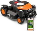 WORX Landroid Vision Cloud WR340E 4WD Mähroboter ohne Begrenzungskabel für 600 m² (KI-Hinderniserkennung, Vslam+ RTK Cloud Navigation, 84% Steigung,