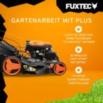 Fuxtec 4in1 Benzin Rasenmäher FX-RM5196eSPRO mit E-Start und regulierbarem Selbstantrieb, Gartenmäher inkl. Frontstoßstange, 51 cm Schnittbreite, – Bild 4