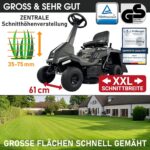 BRAST® Rasentraktor Benzin Aufsitzmäher | 5,15kW(7PS) | Elektrostart | XXL Schnittbreite 61cm | TÜV geprüft | Variable Geschwindigkeit | 150L – Bild 4