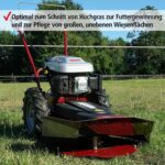 Hecht Benzin-Kreiselmäher 5060 Wiesen-Mäher Kreisel Rasenmäher Rund-Sichel-Mäher (Motorleistung: 4,4 kW (6 PS) Messerscheibe 60 cm Ø, inkl. – Bild 3