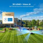 Sunseeker S4 Mähroboter ohne Begrenzungskabel 1000㎡, 360° 3D LiDAR, KI Auto Kartierung, Setup-frei Rasenmäher Roboter, App-Steuerung, 42% Steigung – Bild 2