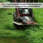 Hecht Benzin-Kreiselmäher 5060 Wiesen-Mäher Kreisel Rasenmäher Rund-Sichel-Mäher (Motorleistung: 4,4 kW (6 PS) Messerscheibe 60 cm Ø, inkl. – Bild 5