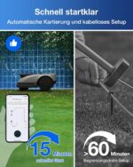 ECOVACS Goat O600 RTK Care Kit Mähroboter Ohne Begrenzungskabel, 600 m², RTK+Vision-Navigation, Rasenmähroboter, KI-Hindernisvermeidung, App – Bild 3