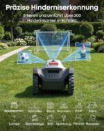 eufy C15 Mähroboter ohne Begrenzungskabel mit Garage, bis 500m², TrueVision, ohne RTK, Keine Signalprobleme, Auto-Kartierung, sicher für Igel, – Bild 5