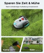 Yardcare V100 Mähroboter ohne Begrenzungskabel, mit Vision Navigation, Spiralschnitt, 150 Hinderniserkennung, Rasenroboter bis zu 150 m², 4Ah Akku – Bild 3