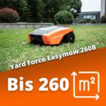 Yard Force Mähroboter EasyMow 260B – 20V Power für Gärten bis 260m² | Bluetooth App-Steuerung, Kantenmodus & 30% Steigung, Ideal für Reihenhäuser – Bild 3