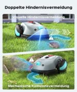 Yardcare V100 Mähroboter ohne Begrenzungskabel, mit Vision Navigation, Spiralschnitt, 150 Hinderniserkennung, Rasenroboter bis zu 150 m², 4Ah Akku – Bild 5