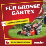 Hecht 5-IN-1 Benzin Rasenmäher – leistungsstarker 4 Takt Eco Motor 4,4 kW (6,0 PS) – Elektrostart – 53 cm Schnittbreite – 75 l Fangkorb – Radantrieb – Bild 5