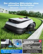 ECOVACS GOAT A1600 LiDAR PRO Care Kit Mähroboter ohne Begrenzungskabel, 1.600 m², 360° Dual-LiDAR-Navigation, automatische Kartierung, – Bild 3