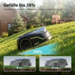 SUNTEK SRM2025 Mähroboter ohne Begrenzungskabel, KI Pure Vision Rasenmäher Roboter für 250 m² mit automatischer Kartierung, 35% Steigung, – Bild 4
