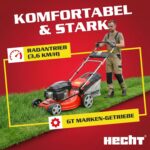 Hecht 5-IN-1 Benzin Rasenmäher – leistungsstarker 4 Takt Eco Motor 4,4 kW (6,0 PS) – Elektrostart – 53 cm Schnittbreite – 75 l Fangkorb – Radantrieb – Bild 4