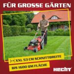 Hecht 5-IN-1 Benzin Rasenmäher – leistungsstarker 4 Takt Eco Motor 4,4 kW (6,0 PS) – Seilzug Starter – mit 53 cm Schnittbreite – 75 l Fangkorb – – Bild 5