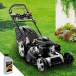 BRAST Benzin Rasenmäher mit Antrieb | 5,2kW (7PS) | 55cm Schnittbreite | viele Modelle | TÜV | 30-80mm Schnitthöhe | 60L Fangkorb | 4 Takt OHV Motor