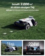 Segway Navimow X420 Mähroboter ohne Begrenzungskabel mit Garage X (separater Versand) für 2000 ㎡, Zero-Turn AWD für 84% Steigungen, Nrtk+360° – Bild 4