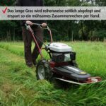 Hecht Benzin-Kreiselmäher 5060 Wiesen-Mäher Kreisel Rasenmäher Rund-Sichel-Mäher (Motorleistung: 4,4 kW (6 PS) Messerscheibe 60 cm Ø, inkl. – Bild 4