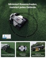 Segway Navimow X420 Mähroboter ohne Begrenzungskabel mit Garage X (separater Versand) für 2000 ㎡, Zero-Turn AWD für 84% Steigungen, Nrtk+360° – Bild 3