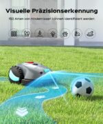 Yardcare V100 Mähroboter ohne Begrenzungskabel, mit Vision Navigation, Spiralschnitt, 150 Hinderniserkennung, Rasenroboter bis zu 150 m², 4Ah Akku – Bild 2