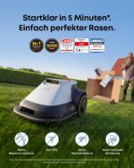 eufy E15 Mähroboter ohne Begrenzungskabel, Garten bis 800m², Keine Signalausfälle, Kein RTK, TrueVision Technologie, Smart-Navigation, – Bild 2