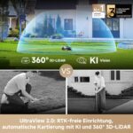 Mova LiDAX Ultra 1600 Mähroboter ohne Begrenzungskabel mit 4G, Empf. 1600 m², ohne RTK & automatische Kartenerstellung per 3D-LiDAR mit 360° – Bild 2
