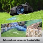 Mova ViAX 500 Mähroboter Ohne Begrenzungskabel, Empf. 500 m², KI-gestützte Kartierung, 360°-LiDAR & Dual-KI-Vision, Intelligente – Bild 4