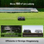Mova ViAX 500 Mähroboter Ohne Begrenzungskabel, Empf. 500 m², KI-gestützte Kartierung, 360°-LiDAR & Dual-KI-Vision, Intelligente – Bild 3